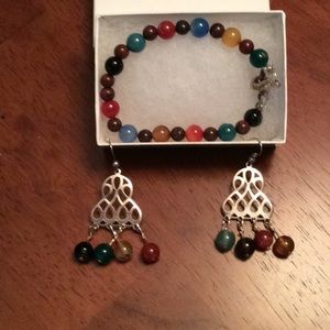 Bracelet & earrings
